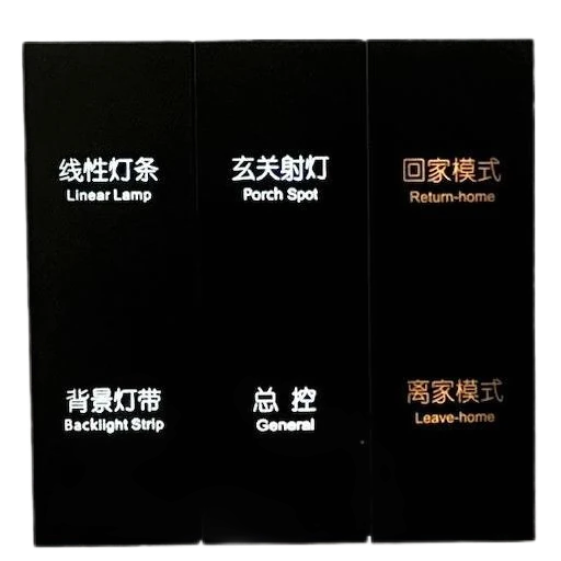 Tuya TS0726_4_gang_switch_and_2_scene device photograph