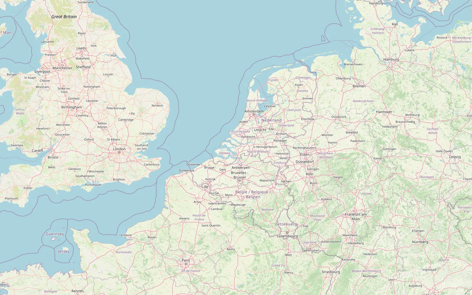 Map showing Utrecht, Netherlands