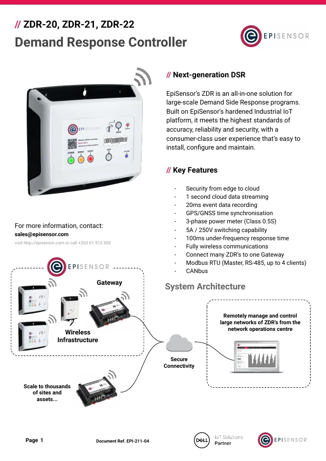 ZDR-2X Demand Response Controller - first page preview