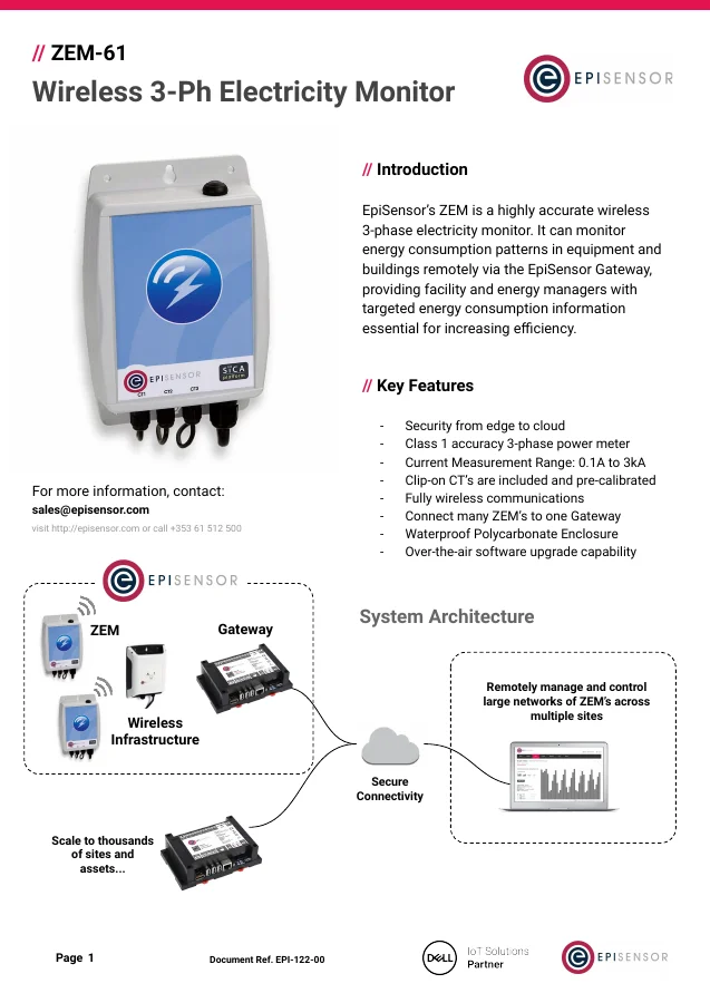 ZEM-61 Electricity Monitor - first page preview