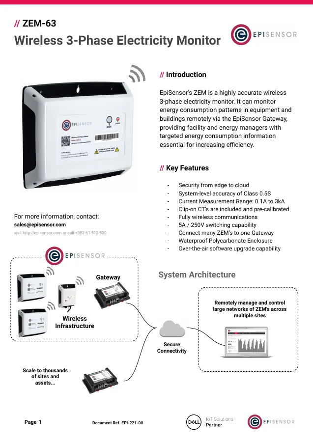 ZEM-63 Electricity Monitor - first page preview