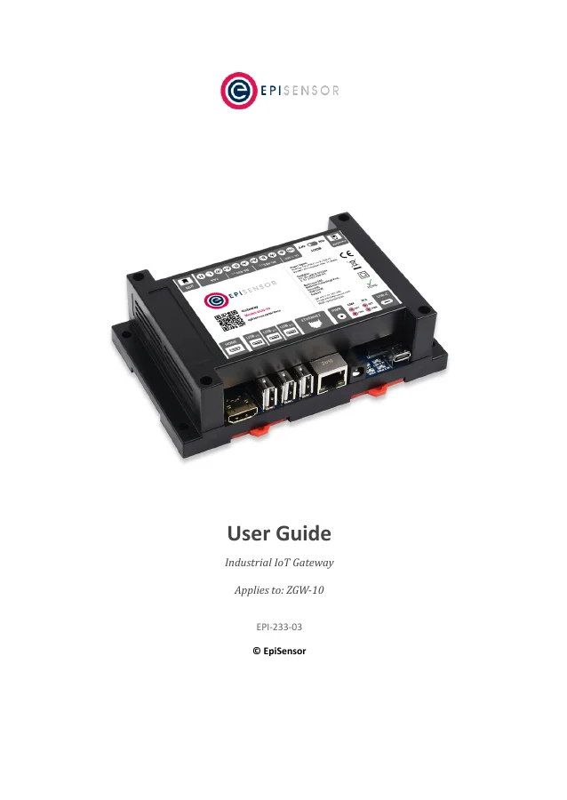 ZGW-10 Gateway User Guide - first page preview