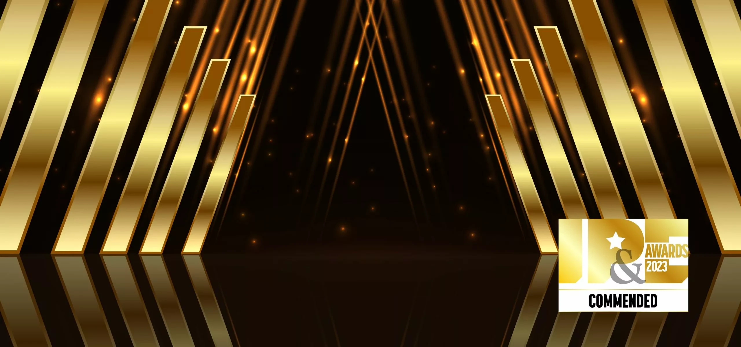 The IP&E Awards 2023 commended badge on the awards’ own artwork.