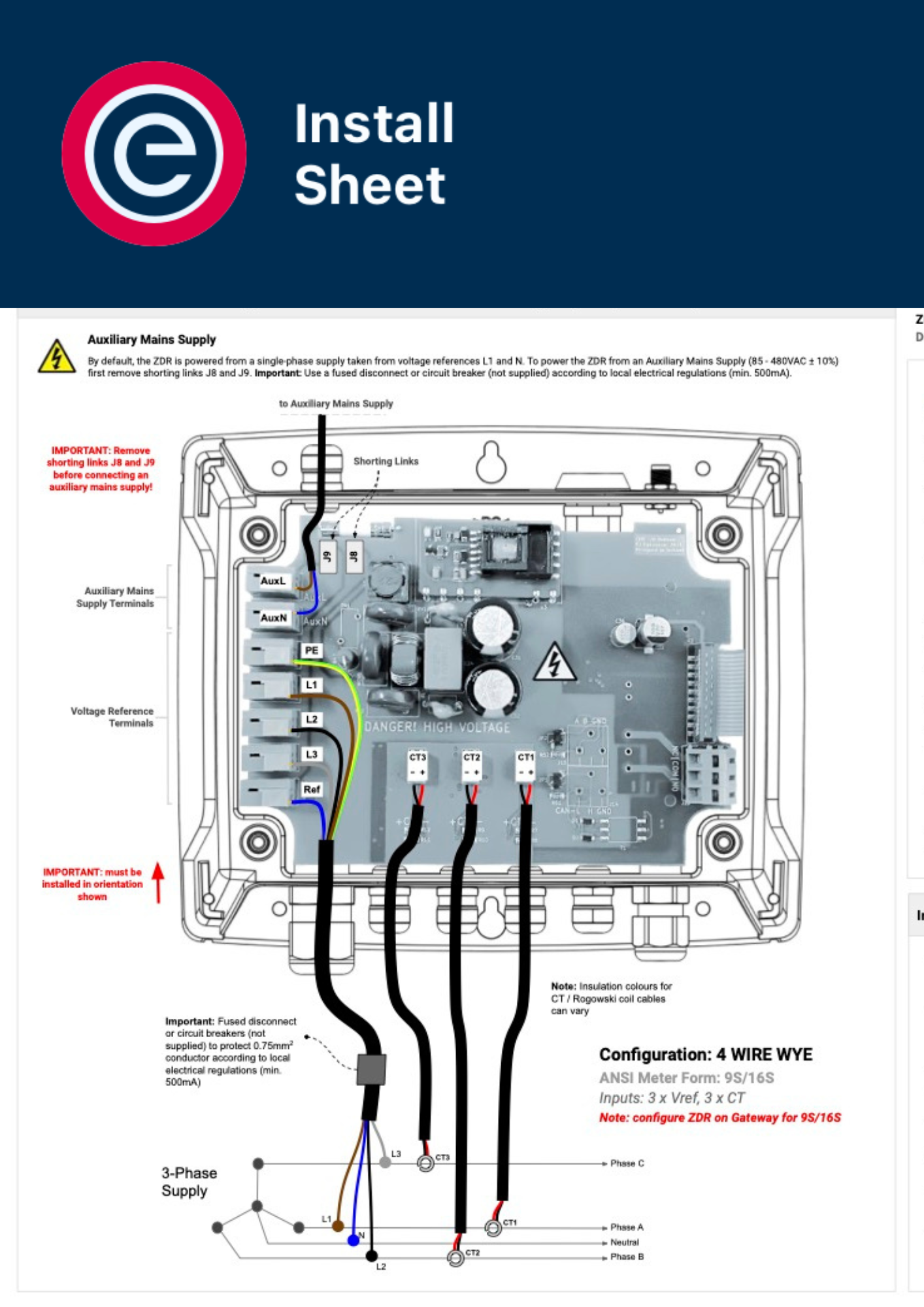 Install Sheet - EpiSensor ZDR-2X (EPI-212-01) Install Sheet - EpiSensor ZDR-2X (EPI-212-01)