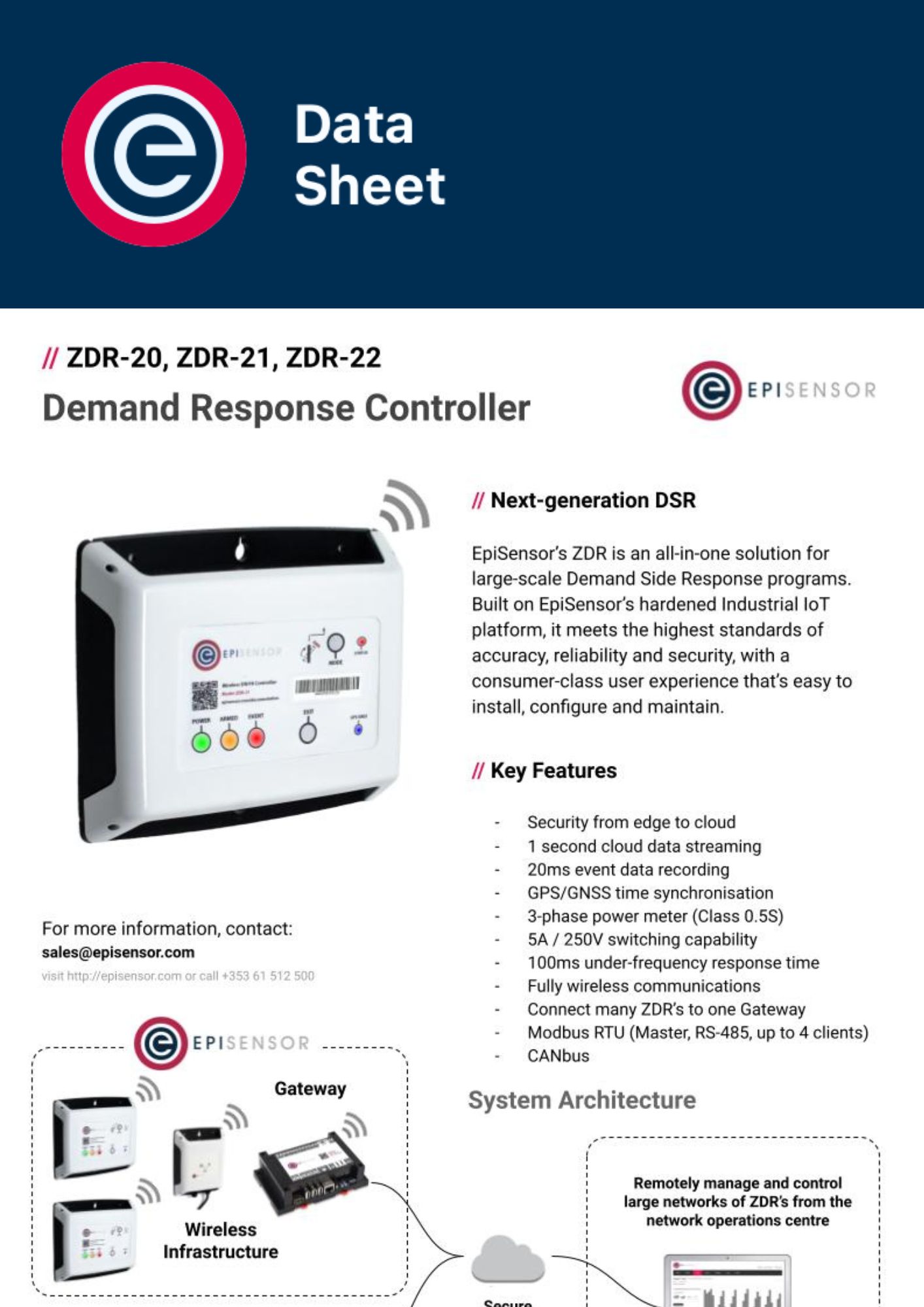 Datasheet ZDR-2X Datasheet ZDR-2X