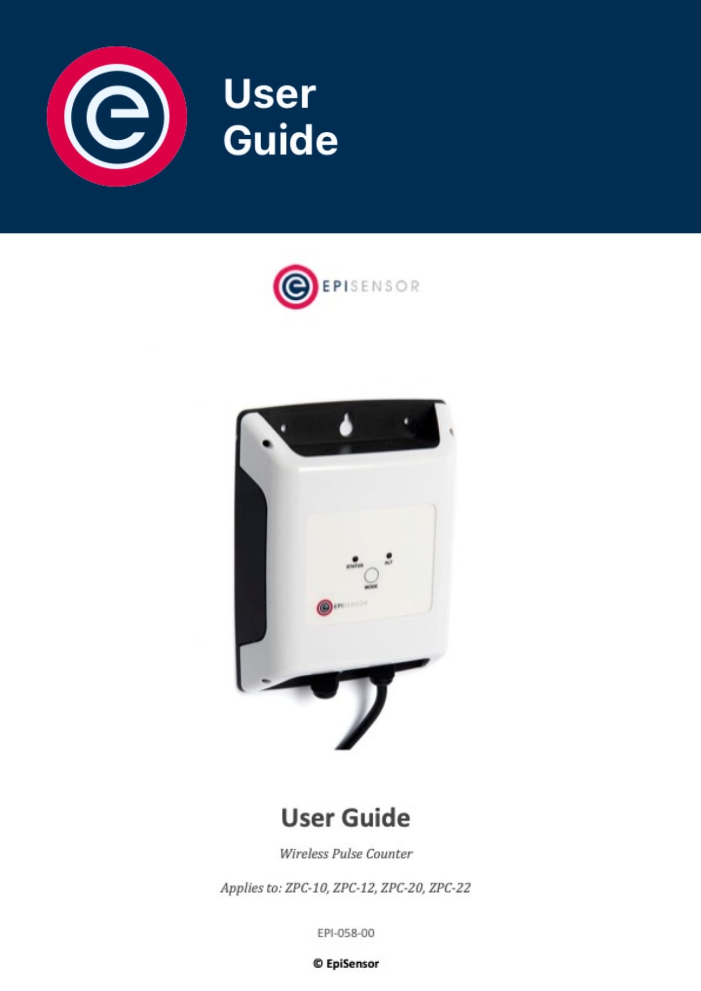 User Guide Wireless Digital Signal Sensor ZPC User Guide Wireless Digital Signal Sensor ZPC