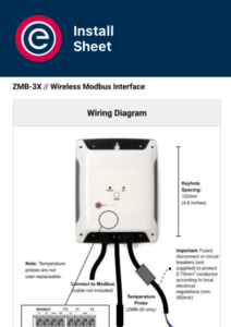Install Sheet Wireless Modbus Interface ZMB-3X