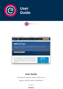 User Guide Connecting your EpiSensor Gateway to AWS IoT Core