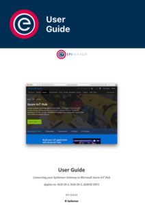 User Guide Connecting your EpiSensor Gateway to Microsoft Azure IoT Hub