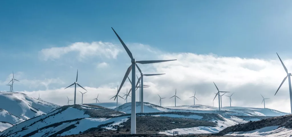 Wind turbines symbolising EpiSensor's aim to drive the transition to sustainable energy