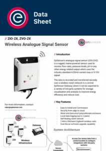 Wireless Analogue Signal Sensor (ZIO/ZVO) Datasheet
