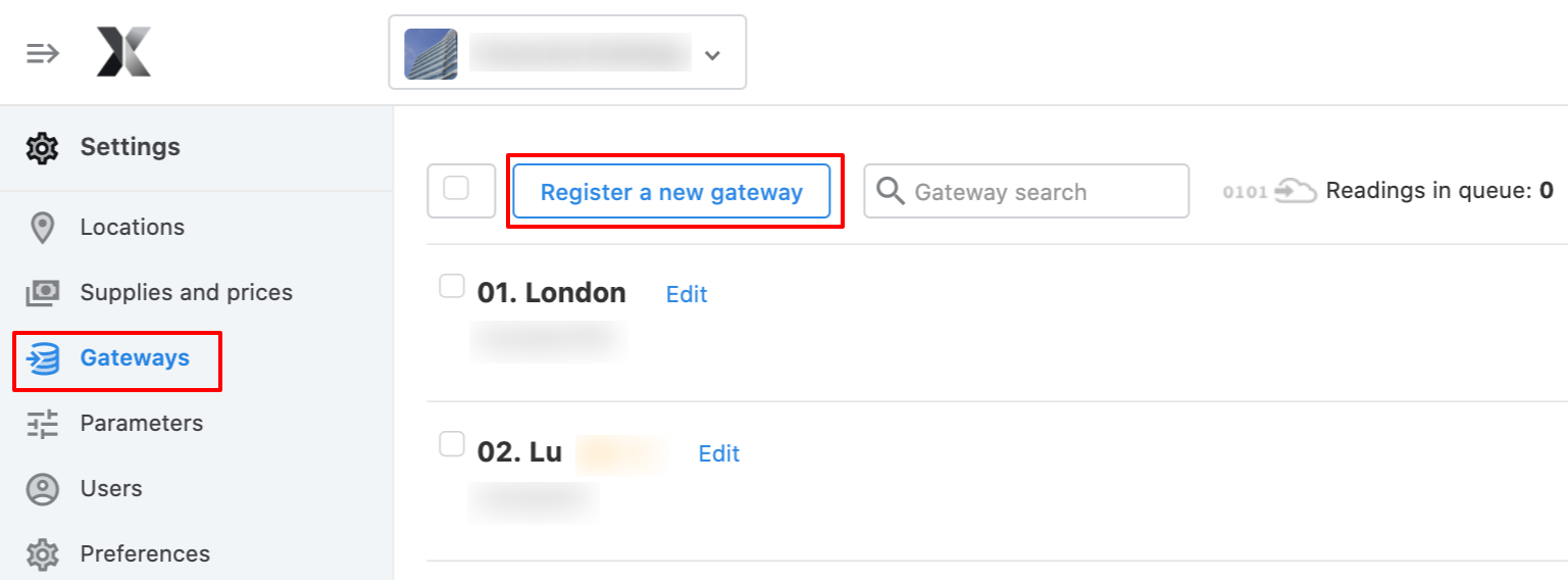 Registering a new Gateway on the Spacewell Energy by Dexma Platform